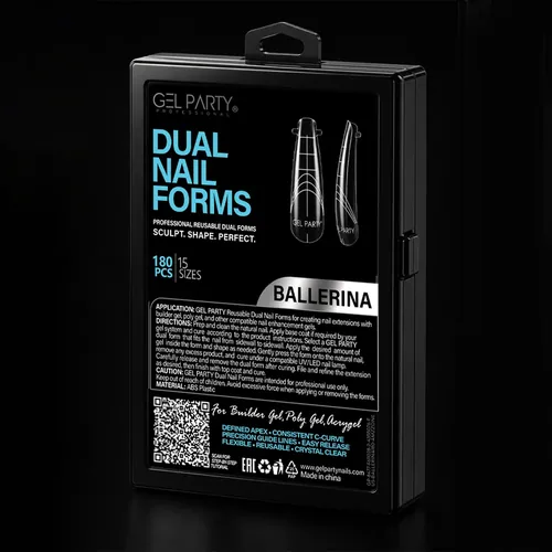 GEL PARTY Dual Nail Forms – Ballerina, photo 1