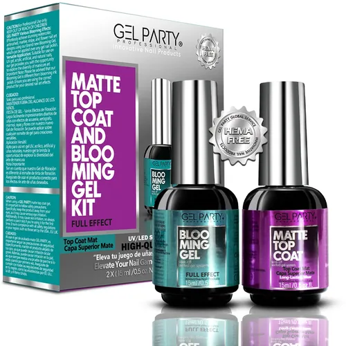 GEL PARTY Matte Top Coat & Blooming Gel Kit, photo 1