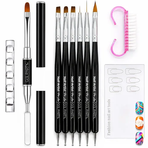 GEL PARTY Nail Art Brush Set, photo 1