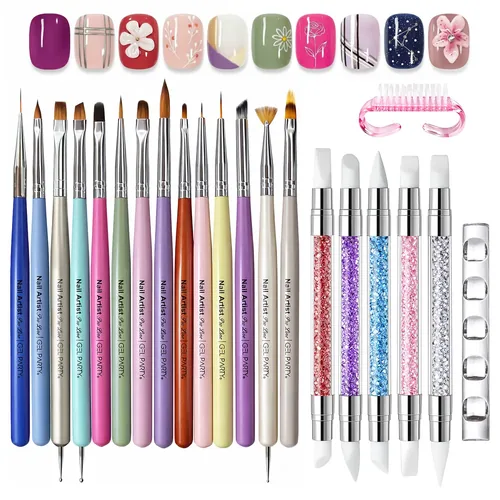 GEL PARTY Nail Art Brush Set, photo 1