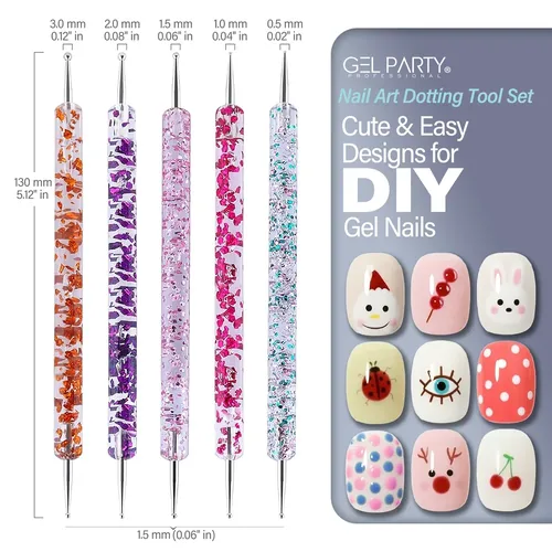 GEL PARTY Nail Art Brush Set, photo 1