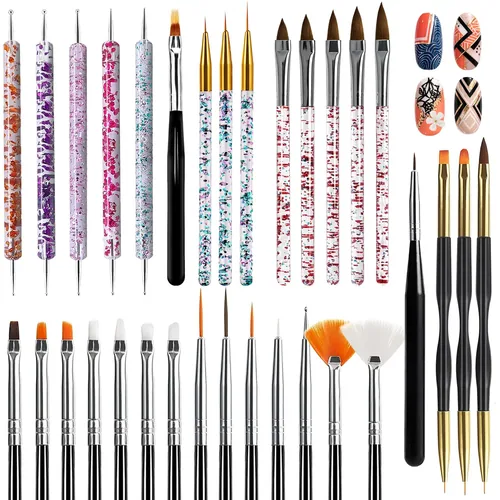 GEL PARTY Nail Art Brush Set, photo 1