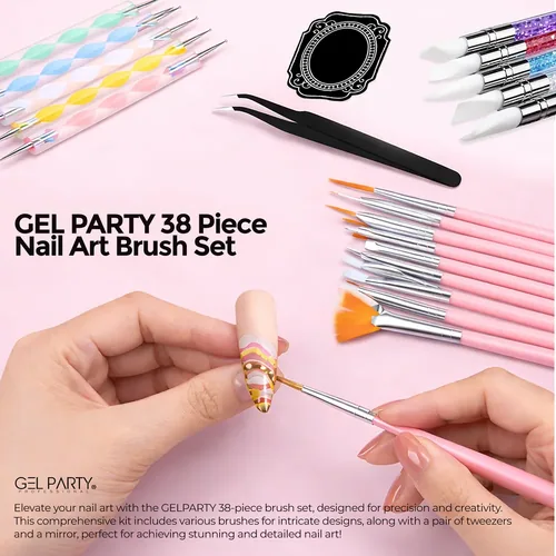 GEL PARTY Nail Art Brush Set, photo 1