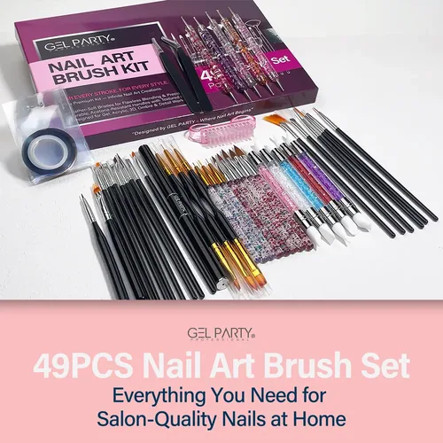GEL PARTY Nail Art Brush Set, photo 1