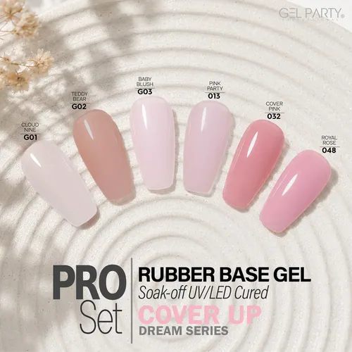 GEL PARTY Rubber Base Gel – Set 01, photo 1
